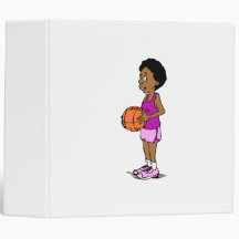 Lady Basketball Player Binders
