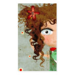 Lady Beautiful Eye Hair Grunge Business Card