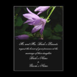 Lady Bells Floral Wedding Invitation postcard.