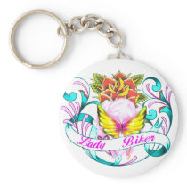 lady biker-1 keychain