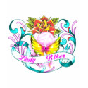 lady biker-1 t-shirts by nhmystix lady biker-1 t-shirts
