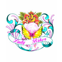 lady biker-1 t-shirts