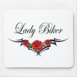 Lady Biker-2 Mouse Pads