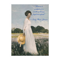 Lady Bird Johnson - Aaron Shikler (1978) canvas prints