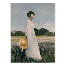 Lady Bird Johnson - Aaron Shikler (1978) Post Card