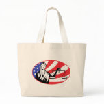 lady blindfolds scales of justice american flag tote bags