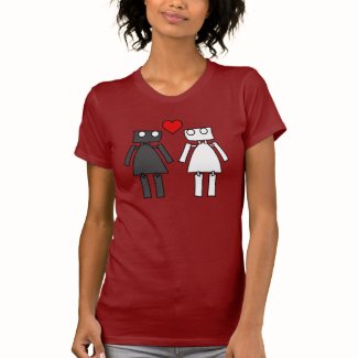 Lady Bots in Love Shirt