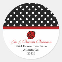 Lady Bug Address Stickers stickers