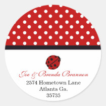 Lady Bug Address Stickers stickers