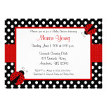 Lady Bug Baby or Bridal Shower Invitation