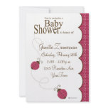 Lady Bug Baby Shower Invitation