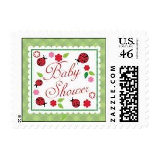 Lady Bug Baby Shower Postage