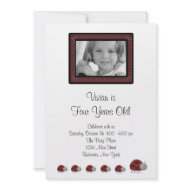 Lady Bug Birthday Party Invitations invitation