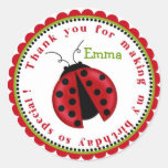 Lady Bug Birthday Stickers