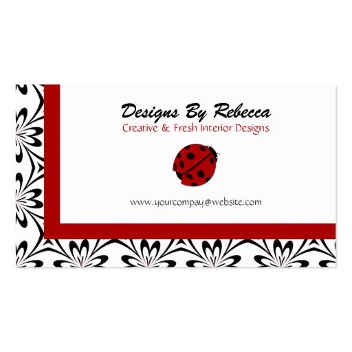 Lady Bug Business Cards
