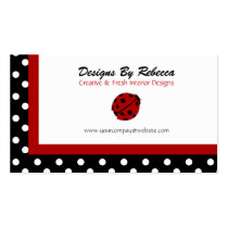 Lady Bug Business Cards business cards