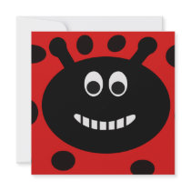 Lady Bug Childrens Birthday Party Invitations by CelebrationStation Lady Bug Childrens Birthday Party Invitations