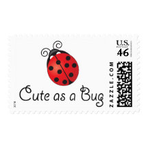 Lady Bug - Cute as a Bug Postage Stamps