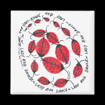 lady bug Dance magnet magnets