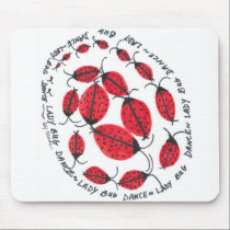 lady bug dance mousepad