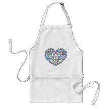 Lady Bug Heart Aprons