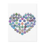 Lady Bug Heart Post Card
