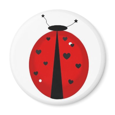 Lady Bug Magnet by CMZart