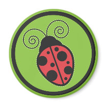 Lady Bug Fridge Magnets