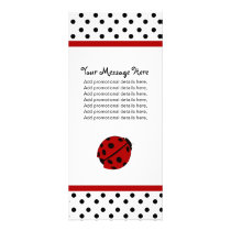 Lady Bug & Polka Dots Rack Cards