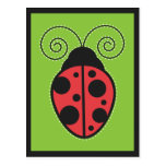 Lady Bug Postcard