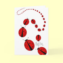 Lady Bug Thank You Card cards