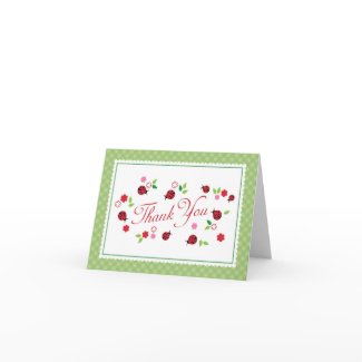 Lady Bug Thank You Card