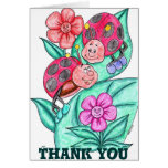 Lady Bugs Thank You Card