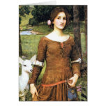 Lady Clare with a Fawn Greeting Cards
