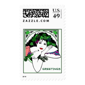 Lady Clovers Postage Stamp