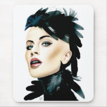 LADY CROW mousepads