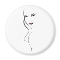 LADY FACE 2 magnet by DODGERFL LADY FACE 2 magnet