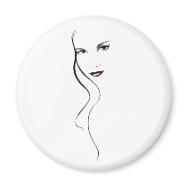 LADY FACE 2 magnet