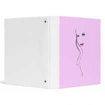 Lady face  ring binder