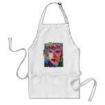 Lady Flower Helping Homeless People aprons