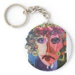 Lady Flower Power Helping Homeless People Key Chains