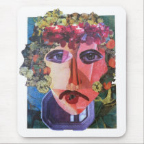 Lady Flower Power Helping Homeless People mousepads