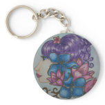 lady flowers keychains