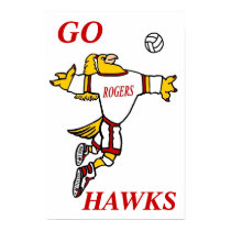 Lady GHawk Volleyball Mascot Poster posters
