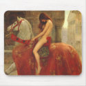 Lady Godiva riding naked on her white horse mousepads by Funkart Lady Godiva riding naked on her white horse mousepads