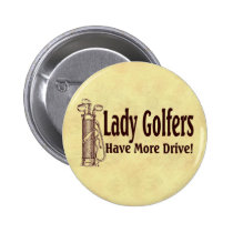 Lady Golfers buttons