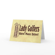 Lady Golfers cards by HobbyTees Lady Golfers cards