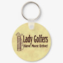 Lady Golfers keychains by HobbyTees Lady Golfers keychains