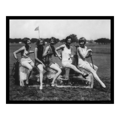 Lady Golfers Love Ice 1926 Print by lc_vintagephotos