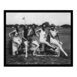 Lady Golfers Love Ice 1926 Print